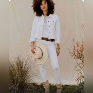 Matilda Jane Good Hart Women’s SOMERSET SKINNY Jeans White Distressed Size 6